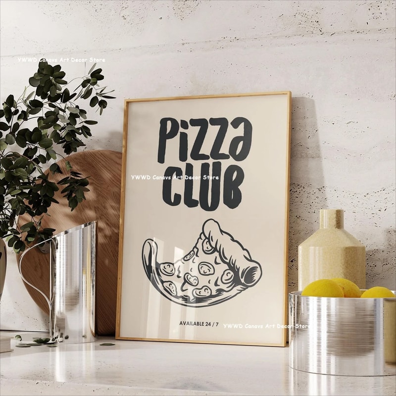 Bon Appetit Coffee Canvas Wall Art Modern Kitchen Poster Espresso Decor Print 27