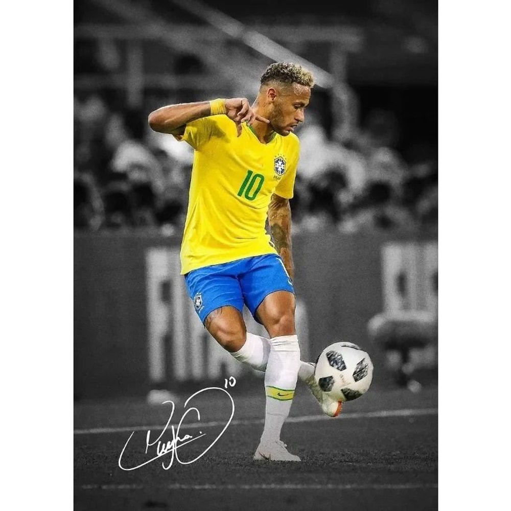 Modern Soccer Player Canvas Wall Art Football Poster For Room Decor 9