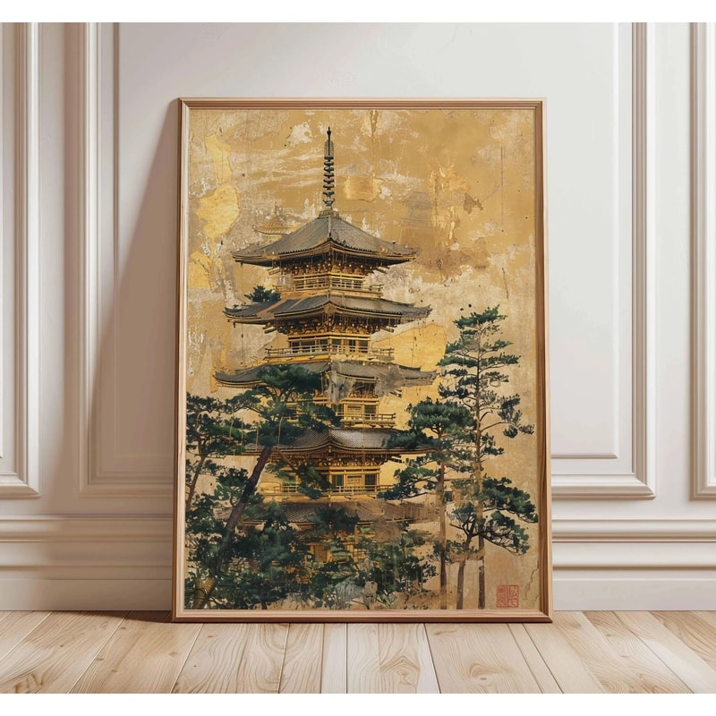 Japanese Wall Art Canvas Poster Asian Animal Decor For Modern Living Room 0