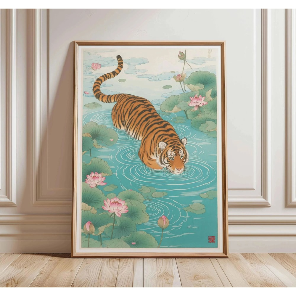 Japanese Wall Art Canvas Poster Asian Animal Decor For Modern Living Room 19