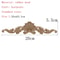 Natural Floral Wood Carved Applique Decorative Trim For Furniture And Wall Decor 0