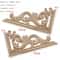 Natural Floral Wood Carved Applique Decorative Trim For Furniture And Wall Decor 12
