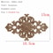 Natural Floral Wood Carved Applique Decorative Trim For Furniture And Wall Decor 13