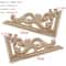 Natural Floral Wood Carved Applique Decorative Trim For Furniture And Wall Decor 16