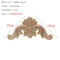 Natural Floral Wood Carved Applique Decorative Trim For Furniture And Wall Decor 2