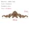 Natural Floral Wood Carved Applique Decorative Trim For Furniture And Wall Decor 3