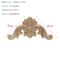 Natural Floral Wood Carved Applique Decorative Trim For Furniture And Wall Decor 4
