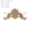 Natural Floral Wood Carved Applique Decorative Trim For Furniture And Wall Decor 4