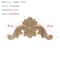Natural Floral Wood Carved Applique Decorative Trim For Furniture And Wall Decor 5