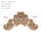 Natural Floral Wood Carved Applique Decorative Trim For Furniture And Wall Decor 8