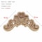 Natural Floral Wood Carved Applique Decorative Trim For Furniture And Wall Decor 8