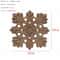 Natural Floral Wood Carved Applique Decorative Trim For Furniture And Wall Decor 20