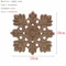Natural Floral Wood Carved Applique Decorative Trim For Furniture And Wall Decor 20
