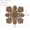 Natural Floral Wood Carved Applique Decorative Trim For Furniture And Wall Decor 21