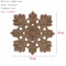 Natural Floral Wood Carved Applique Decorative Trim For Furniture And Wall Decor 21
