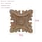 Natural Floral Wood Carved Applique Decorative Trim For Furniture And Wall Decor 22