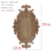 Natural Floral Wood Carved Applique Decorative Trim For Furniture And Wall Decor 25