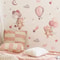 Pink Bear Wall Stickers Kids Room Wall Decals Nursery Wall Decor 8