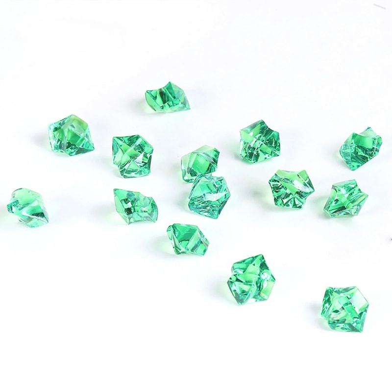 Fake Crushed Ice Stones Acrylic Vase Filler Clear Decorative Stones 4