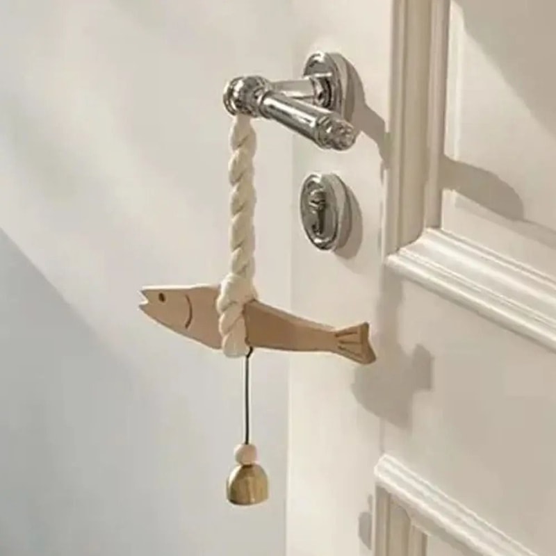Wooden Fish Hanging Decor Nautical Wall Decor Fish Car Ornament 8