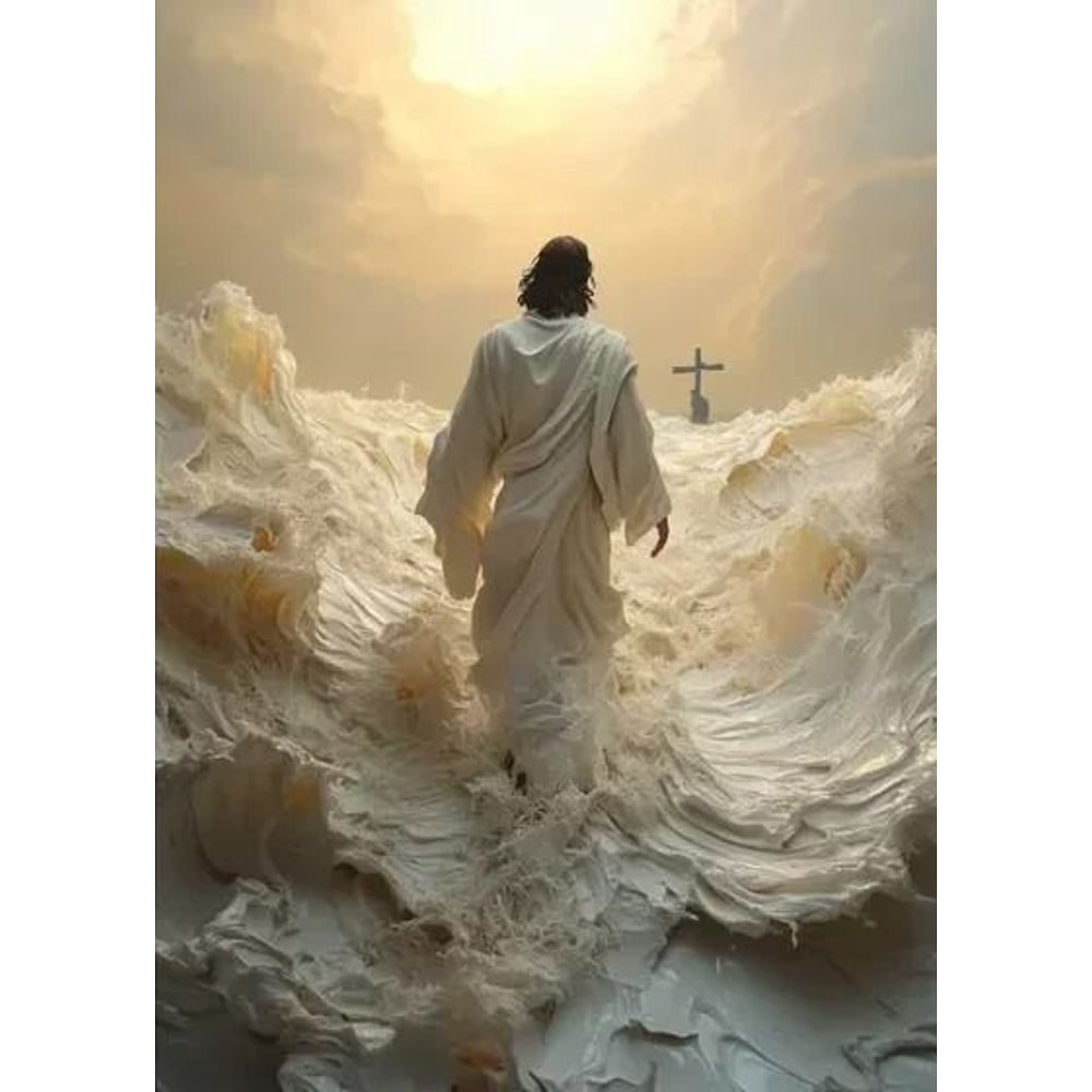 Jesus Canvas Wall Art Sacred Heart Jesus Painting Christian Wall Decor 6