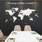 3D World Map Wall Sticker Acrylic World Map Decor Modern Wall Art 15