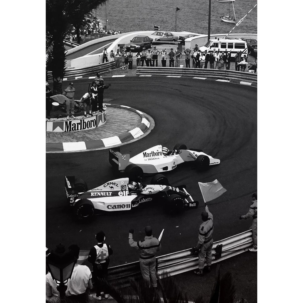 Vintage F1 Monaco Racing Car Canvas Print Formula 1 Wall Art Decor 12