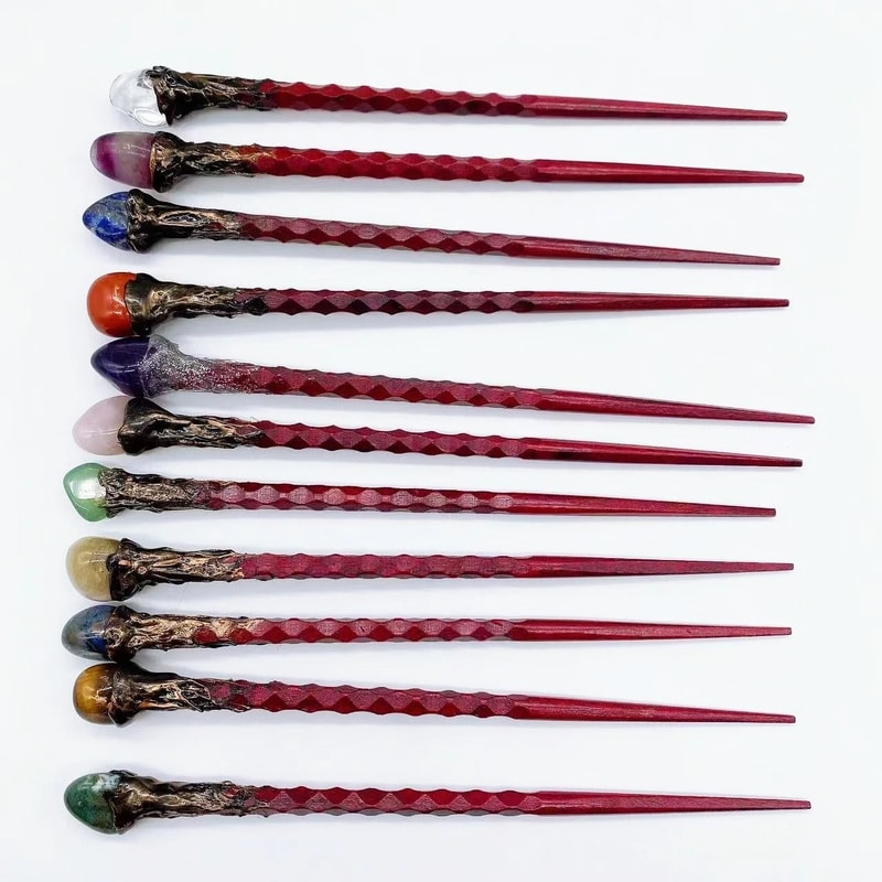 Natural Rose Quartz Crystal Wand Healing Reiki Wand Spiritual Decor Piece 13