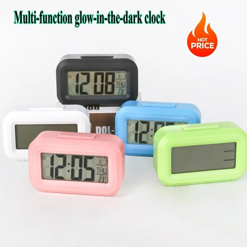 Digital Alarm Clock LED Display With Backlight And Snooze Function 11