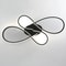 Modern LED Ceiling Chandelier Black Minimalist Ceiling Light Fixture 6