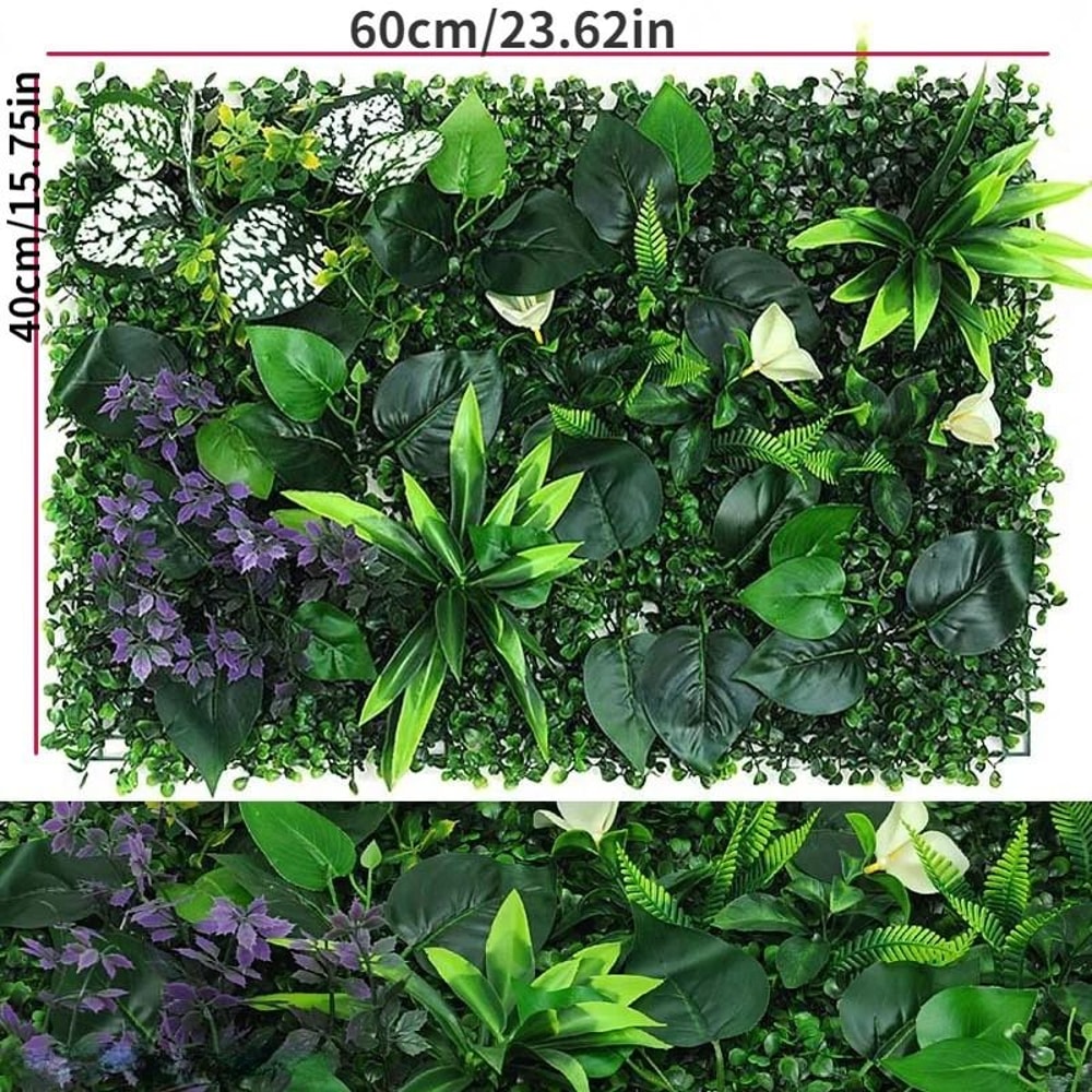 Artificial Grass Wall Panel Boxwood Hedge Green Wall Decor 2