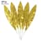 Artificial Palm Leaves Gold Tropical Decor Fake Silk Leaf Set 17