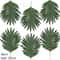 Artificial Palm Leaves Gold Tropical Decor Fake Silk Leaf Set 10
