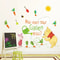 Winnie The Pooh Wall Sticker Cute Cartoon Kids Room Wall Decal 11