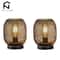 LED Lantern Table Lamp Set Metal Cage Cordless Decorative Light 0
