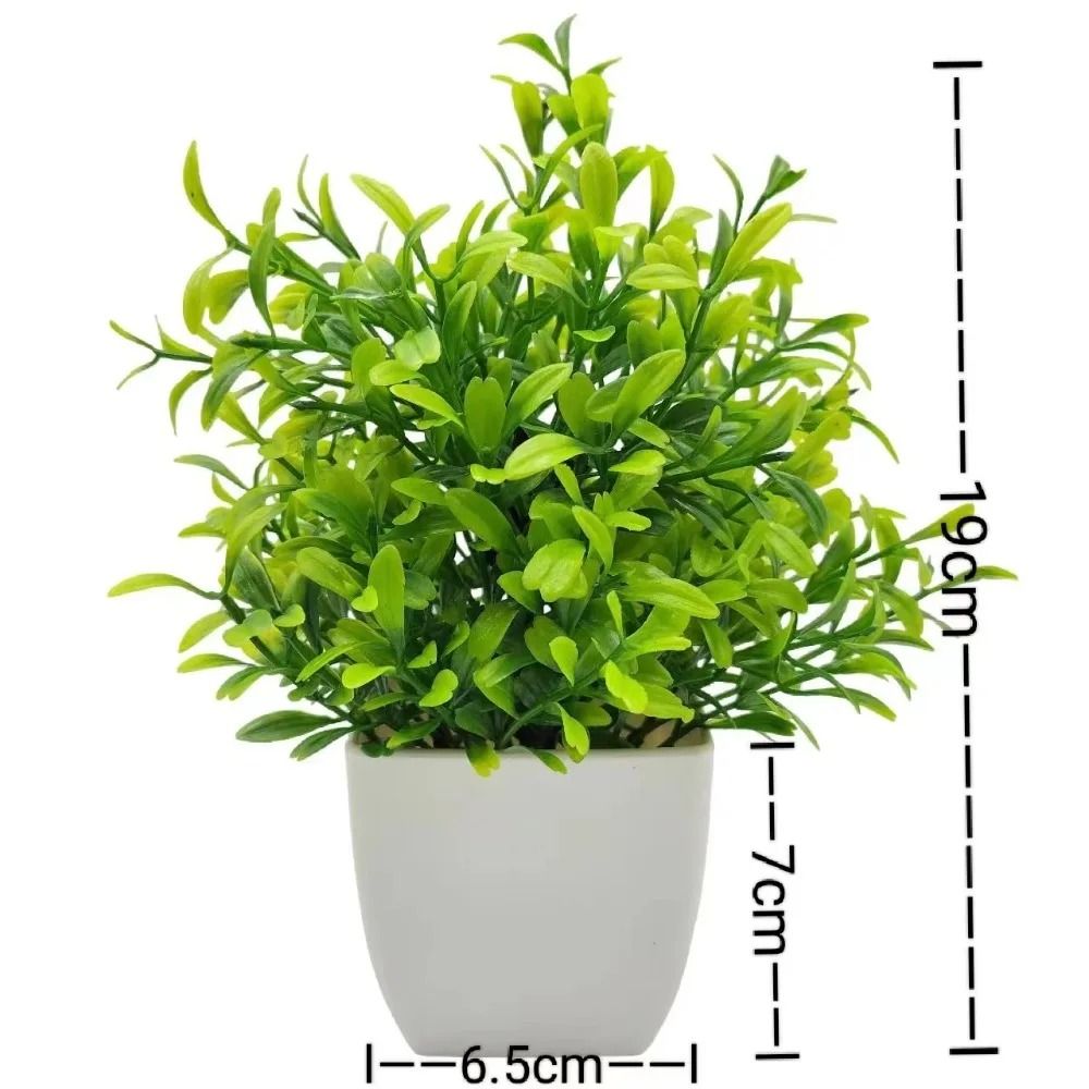 Mini Artificial Potted Plants Bonsai Tabletop Flower Decor 1