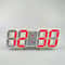 3D LED Digital Wall Clock With Temperature Date And Alarm Display 8