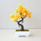 Artificial Bonsai Plant Mini Potted Tree Tabletop Decor 2