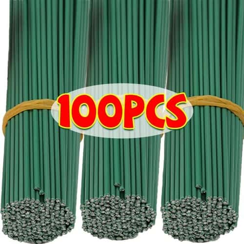 Bendable Artificial Flower Stems Floral Wire Rods for DIY Crafts