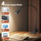 USB Rechargeable LED Book Light Clip On Flexible Gooseneck Reading Lamp 5