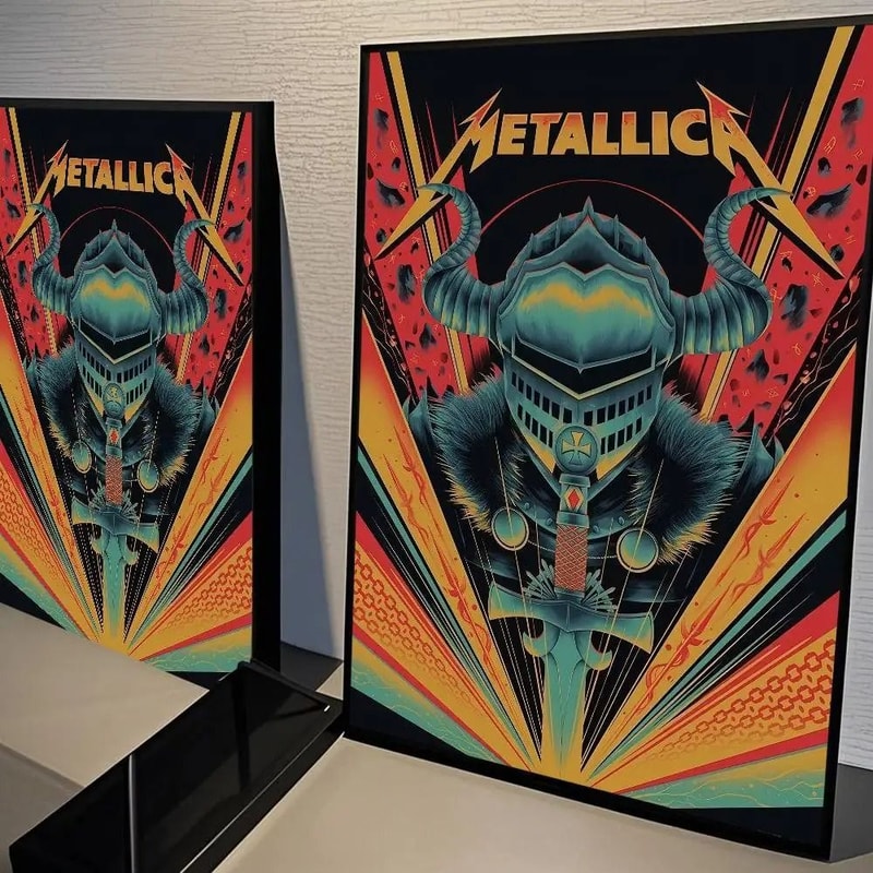 Metallica Band Wall Poster Rock Music Wall Sticker Decor Print 6