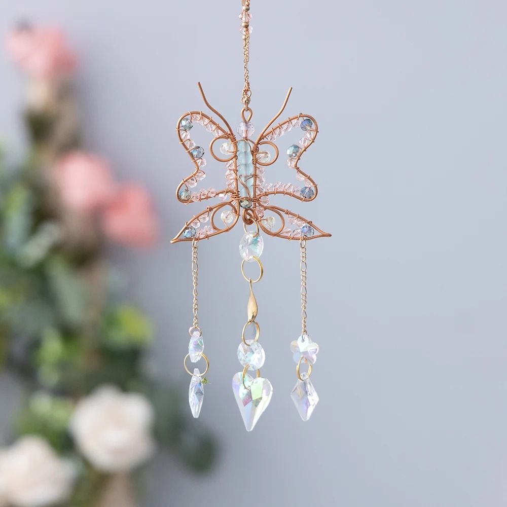 Crystal Wind Chime Sun Catcher Prism Hanging Moon Sun Decor 8