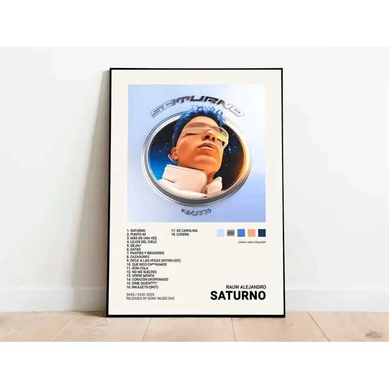 Latin Rap Music Poster Canvas Album Cover Aesthetic Wall Art Print 7