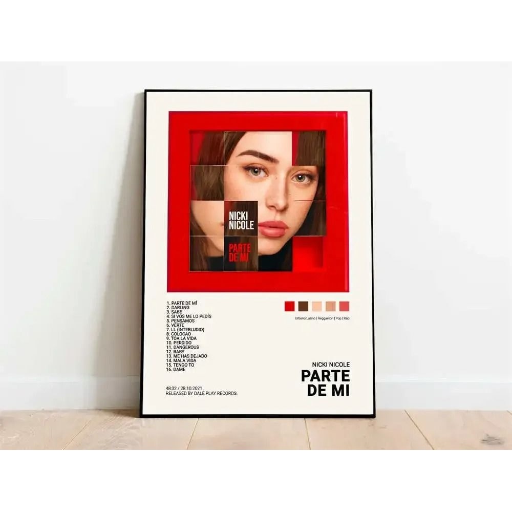 Latin Rap Music Poster Canvas Album Cover Aesthetic Wall Art Print 18