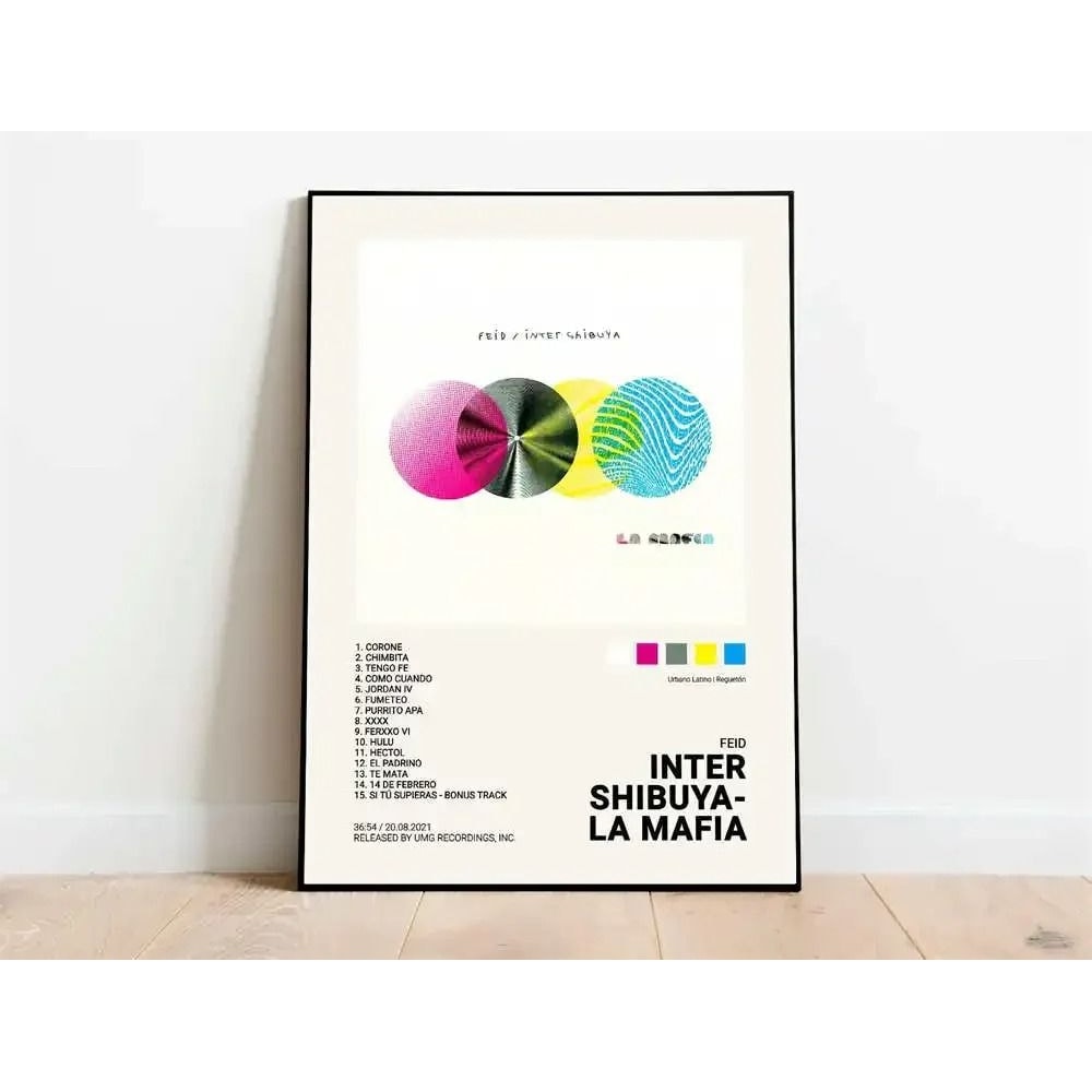 Latin Rap Music Poster Canvas Album Cover Aesthetic Wall Art Print 25
