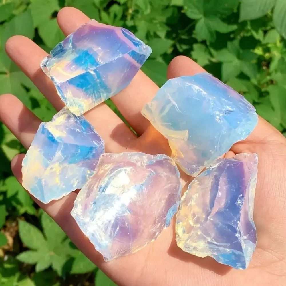 Natural Opal Rough Stones Raw Quartz Crystal Healing Mineral Set 4
