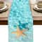 Ocean Starfish Linen Table Runner Coastal Dining Table Decor 2