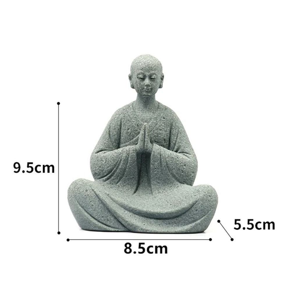 Zen Garden Decor Mini Monk Statue For Aquarium Landscaping And Terrarium Display 4