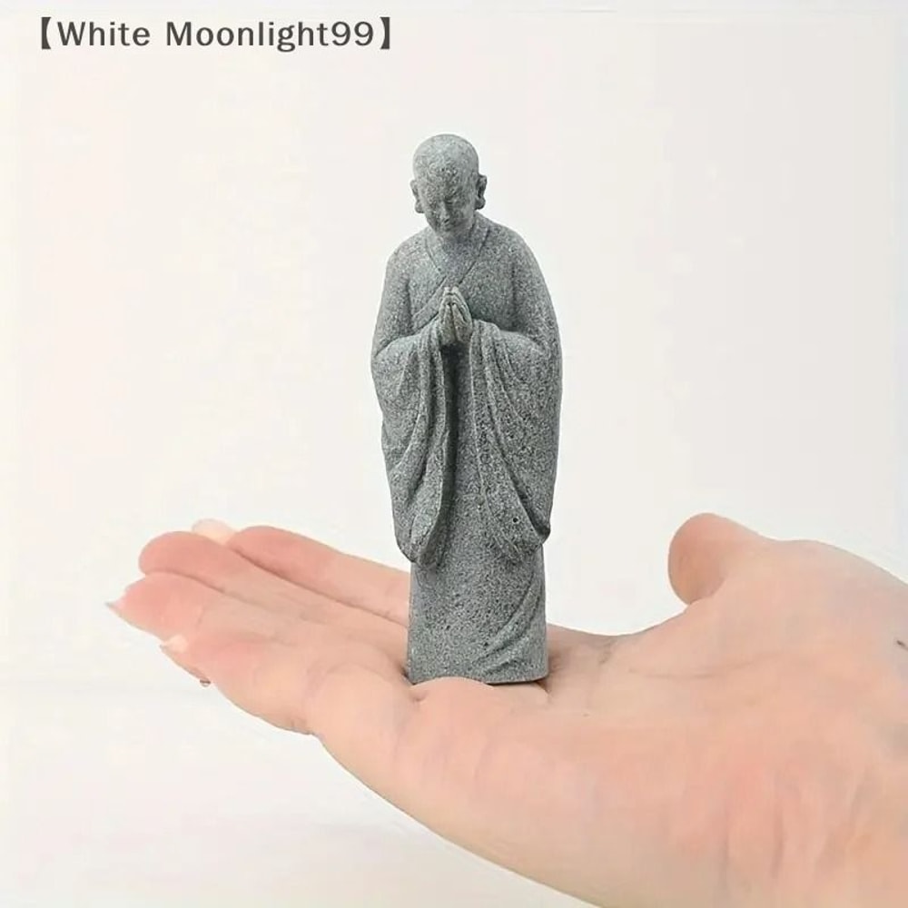 Zen Garden Decor Mini Monk Statue For Aquarium Landscaping And Terrarium Display 5
