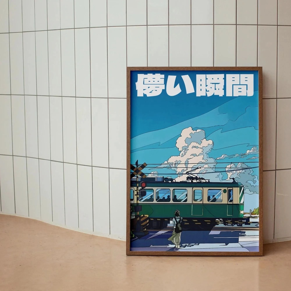 Japanese Wall Art Tokyo Rainy Night Poster Cityscape Canvas Print For Modern Home Decor 20